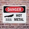 Signmission Hot Surface Sign, 7 in H x 10 in W, Plastic, Hot Metal OS-2PACK-DS-P-710-L-1361 - alternate 5